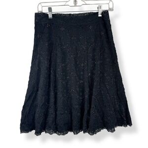 Cabi Lace Skirt VTG Y2K Womens Size Medium Fairy Grunge Dark Coquette Whimsigoth